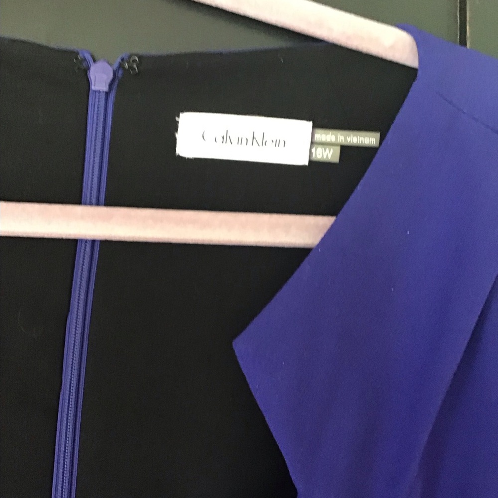 Deep purple summer dress plus size - Picture 2 of 3